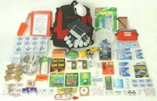deluxe 4 person emergency backpack kit by red flare time