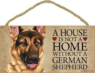 german shepherd wood dog sign wall plaque 5 x 10