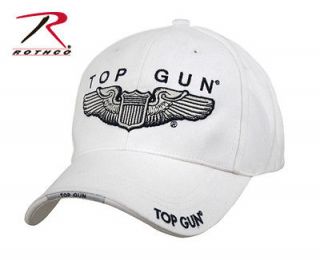 rothco deluxe low pro top gun insignia cap white