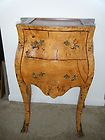 Antique 19th Century Louis XV Style Burl Wood End Table/Night stand