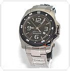 TOMMY HILFIGER MENS BLACK DIAL STAINLESS STEEL WATCH 1790769