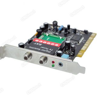 DVB S Digital Satellite HDTV TV Receiver Tuner PCI Card 2012