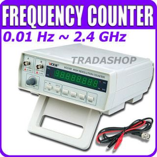 VC3165 Radio Frequency Counter RF Meter 0.01Hz~2.4GHz Professional 