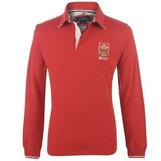 Wales Rugby Union Long Sleeve Supporters Jersey Shirt   Size M L XL 