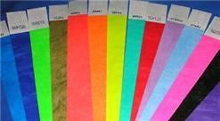 Tyvek Wristbands 3/4 Choose color and quantity Custom Print Available 