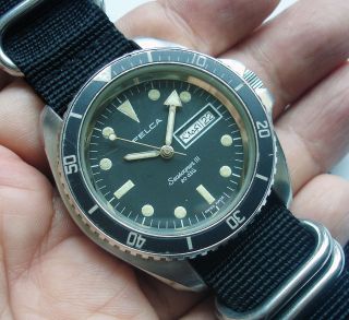   Seascoper III 20 ATU Date Day UAE Military Vintage Rare Divers Watch