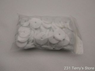 NEW 100 COUNT SEWING MACHINE WHITE SPOOL PIN FELT PADS CRAFTS