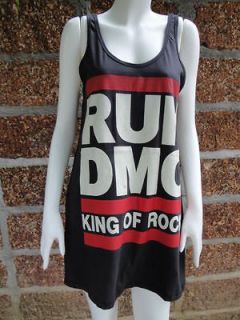 run dmc king of rock mini dress tank top m l