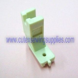 WHITE INVISIBLE ZIPPER FOOT WITH FRONT GUIDE FOR INDUSTRIAL SEWING 