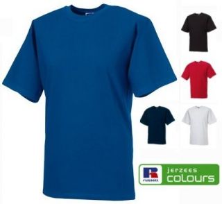Russell Jerzees 215M Plain Heavy Thick Cotton Tee T Shirt T Shirt No 