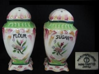 vintage japan marutomoware sugar flour casters from canada time left