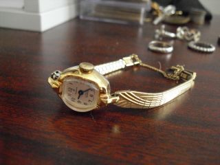 vintage rodania 17 jewels gold filled womens watch look time