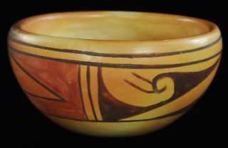 Vtg Antique Native HOPI American Old Indian Pottery Vessel Pot 2 x 3 
