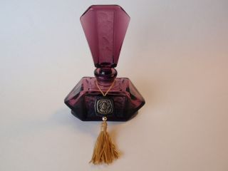   Secret Purple Vanity Perfume Bottle Empty Flacon Floral Frost