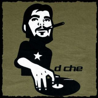 cool DJ CHE Guevara @ turntables Club T SHIRT (M) party trance Cuba 