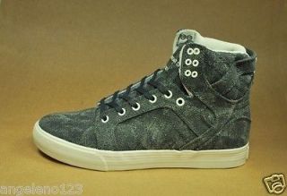 SUPRA Skytop Stress Canvas Fashion Sneakers Shoes High Top Men Size 