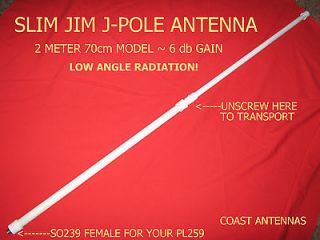 Slim Jim 2 meter 70cm VHF UHF ham antenna for more range over standard 