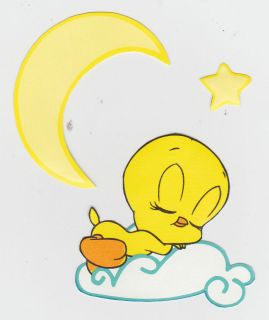 BABY LOONEY TUNES TWEETY ON CLOUD WALL BORDER CUT OUT CHARACTER 