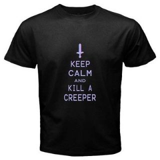 Rare Style Game Keep Calm And MINECRAFT 360 S 3XL Av. Sizes Black T 