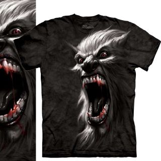 WEREWOLF RAGE Mens Dark Fantasy T Shirt. Horror / Halloween Screen 