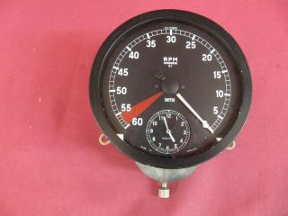 Smiths Tachometer Revcounter with Clock Early Jaguar RN7455/05