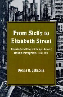 From Sicily to Elizabeth Street Housing and Social Change among 