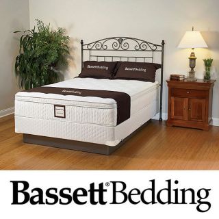 bassett dawnwood euro top full size mattress set 10 %
