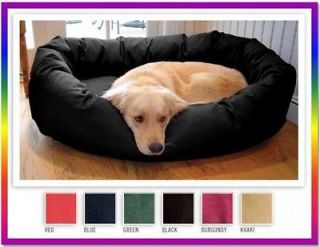 Large 52 Pet Dog Dogs Soft Luxury Heavy Duty Bagel Donut Bed Beds 6 