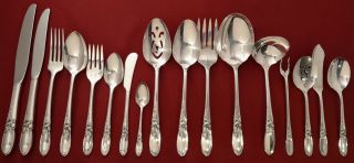   Silver Plate WHITE ORCHID Silverware Flatware Pcs YOUR CHOICE