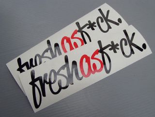 fresh stance nation stickers decals bomb fatlace illest BLACK/RED NEW 