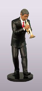 african american figurine ebony jazz soul music trumpeter one day