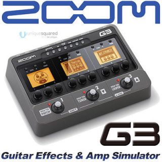 zoom g3 guitar effects amp simulator usb interface one day