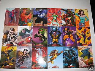 2007 marvel masterpieces x men spider man full 2 sets