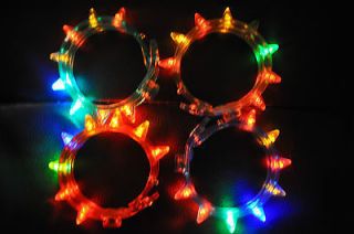   Color Flashing LED Light Up Blinking Spike Bracelet Party Favor Rave
