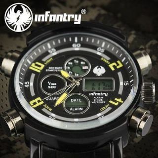 New Army Military Sports Royale Mens Stainless Steel Strap Quartz 