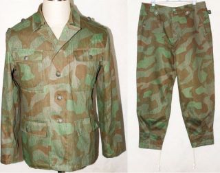 german wh m43 splinter field tunic trousers xl 31450 from