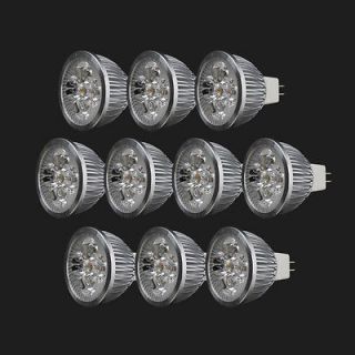 10xNew LED Spotlight Bulb MR16 4W 12V 3000K Warm White Light Energy 