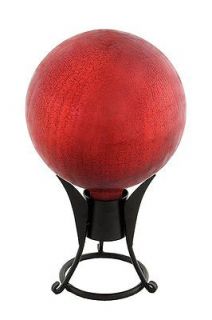 Achla G6 RD C Gazing Ball 6 in. Red Crackle