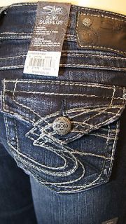 silver jeans suki surplus bootcut in indigo all sizes f446