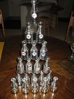 newly listed nhl labatt blue mini stanley cup sharks from