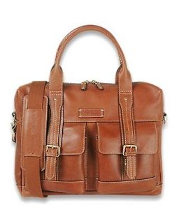 TOMMY BAHAMA JOURNEY LEATHER BRIEFCASE BUSINESS BAG CASES NEW TAN $295 