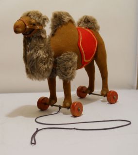 1920s steiff camel pull toy felt mohair mint condition time