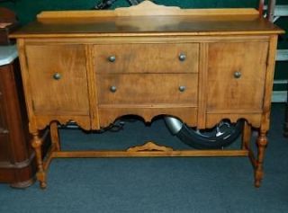 antique style wooden buffet table cabinet time left $ 400