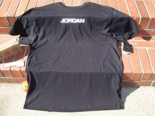Nike Air Jordan V Neck T Shirt Black sz Med. NWT Jordan Retro 1 2 3 4 