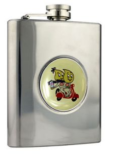 Esso Oil Drops Logo Stainless Steel Quality Hip Flask *UK SELLER*