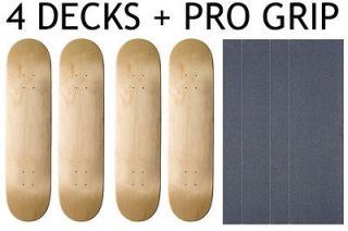 BLANK Skateboard DECKS Deck 8 (8.0) NATURAL INCLUDES PRO GRIPTAPE