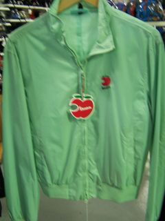 new vespa bomber nylon ladies jacket green large l
