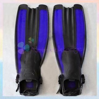   Diving Swimming Foot Fins Flippers Snorkeling Swim Dive Gear Blue