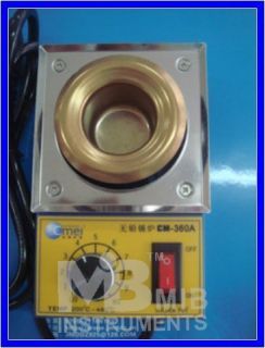 cm360a round solder pot soldering desoldering bath 110v from hong