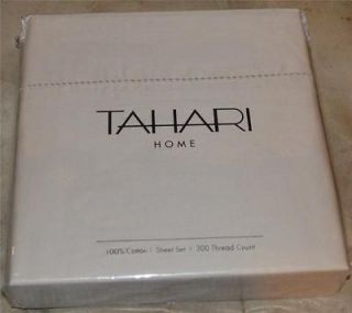 Newly listed TAHARI Beige Solid QUEEN SHEET SET NEW 1ST QUALITY
